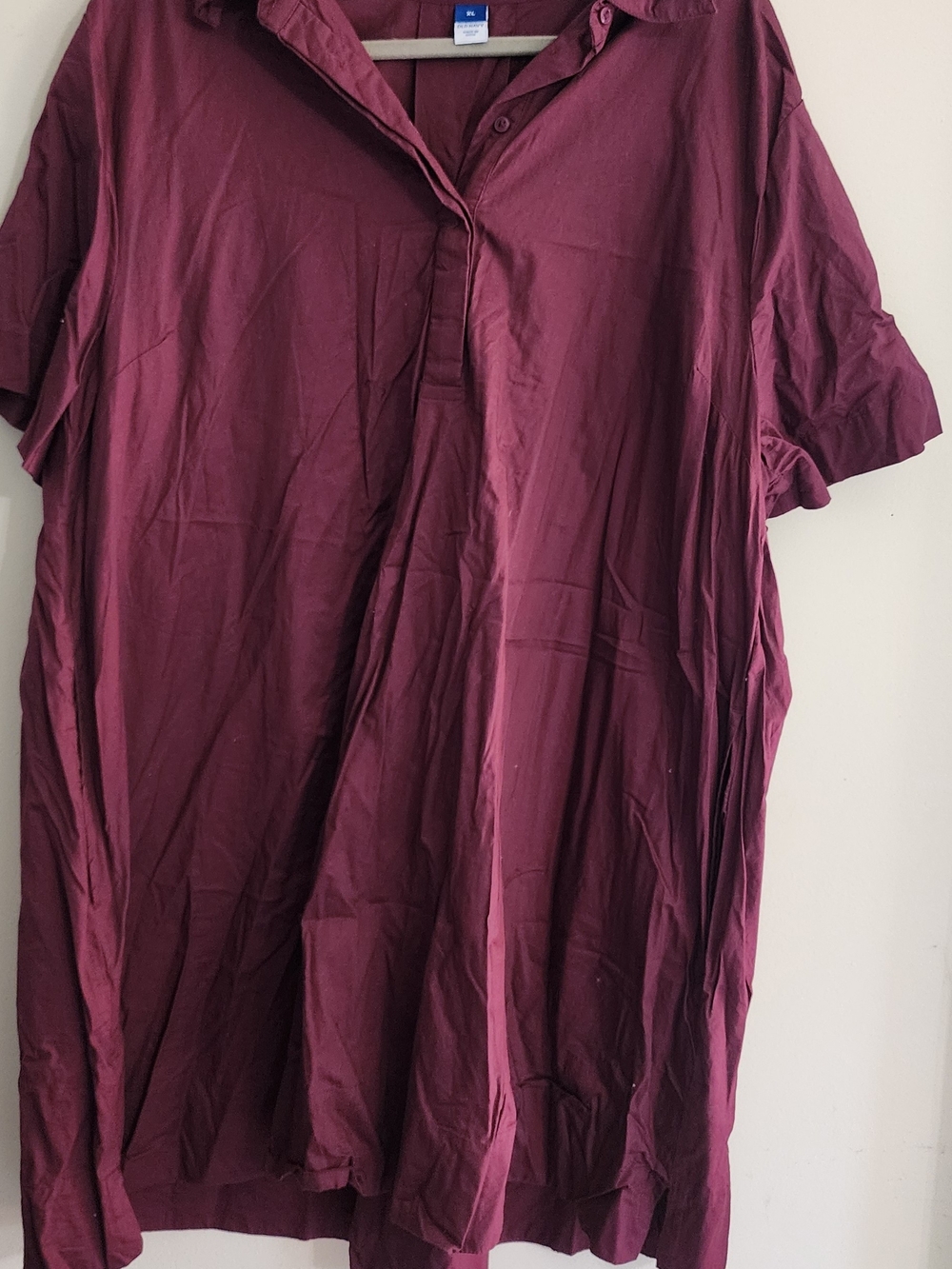Old Navy shirt dress in Burgundy